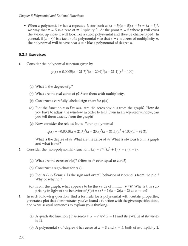 Active Preparation for Calculus - Page 250